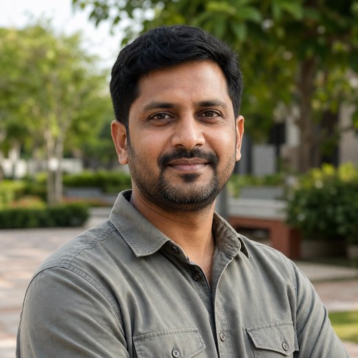 Generated portrait of an Indian landscape contractor